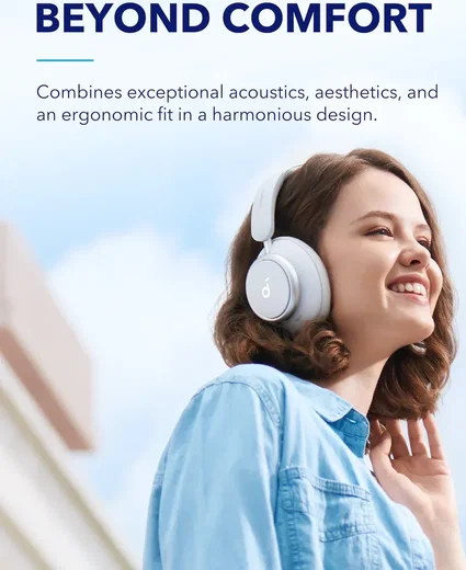 Anker SoundCore Q45 Draadloze Noise Cancelling Koptelefoon Wit afbeelding 6