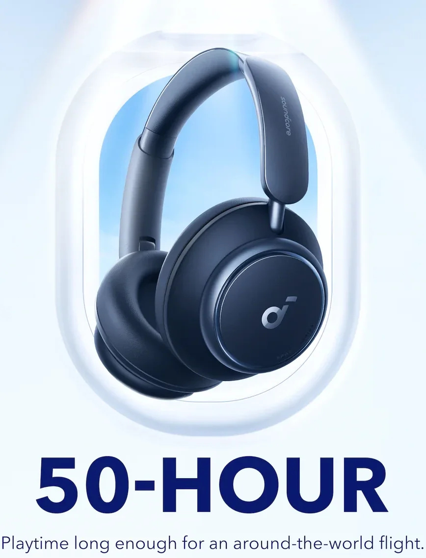 Anker SoundCore Q45 Draadloze Noise Cancelling Koptelefoon Blauw afbeelding 7