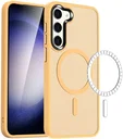 Samsung Galaxy S24 Hoesje met MagSafe Back Cover Matte Oranje