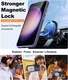 Samsung Galaxy S24 Hoesje met MagSafe Back Cover Matte Donkerblauw afbeelding 4