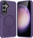 Samsung Galaxy S24 Hoesje met MagSafe Back Cover Matte Paars