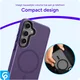Samsung Galaxy S24 Hoesje met MagSafe Back Cover Matte Paars afbeelding 7