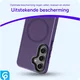 Samsung Galaxy S24 Hoesje met MagSafe Back Cover Matte Paars afbeelding 2