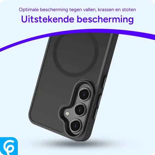 Samsung Galaxy S24 Hoesje met MagSafe Back Cover Matte Zwart afbeelding 2