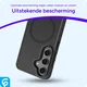 Samsung Galaxy S24 Hoesje met MagSafe Back Cover Matte Zwart afbeelding 2