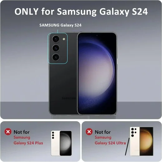 Samsung Galaxy S24 Hoesje met MagSafe Back Cover Matte Blauw afbeelding 2