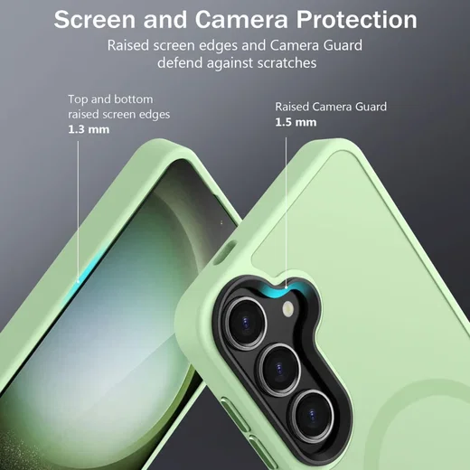 Samsung Galaxy S24 Plus Hoesje met MagSafe Matte Groen afbeelding 7