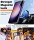 Samsung Galaxy S24 Plus Hoesje met MagSafe Matte Paars afbeelding 2