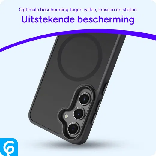 Samsung Galaxy S24 Plus Hoesje met MagSafe Matte Zwart afbeelding 2