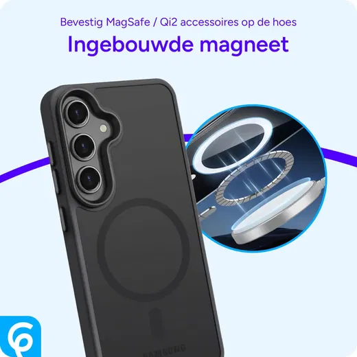 Samsung Galaxy S24 Plus Hoesje met MagSafe Matte Zwart afbeelding 6