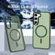 Samsung Galaxy S24 Plus Hoesje met MagSafe Matte Midnight Green afbeelding 8