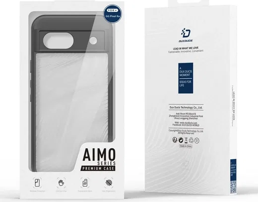 Dux Ducis Aimo Google Pixel 8a Hoesje Back Cover Transparant Zwart afbeelding 10