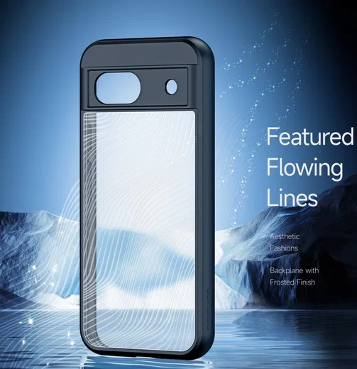 Dux Ducis Aimo Google Pixel 8a Hoesje Back Cover Transparant Zwart afbeelding 5