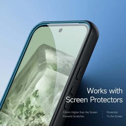 Dux Ducis Aimo Google Pixel 8a Hoesje Back Cover Transparant Zwart afbeelding 8