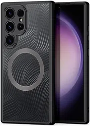 Dux Ducis Aimo Samsung Galaxy S24 Ultra Hoesje MagSafe Zwart afbeelding