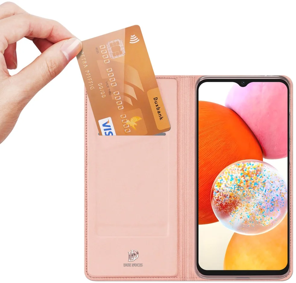 Dux Ducis Skin Pro Samsung Galaxy A15 Hoesje Portemonnee Roze afbeelding 2