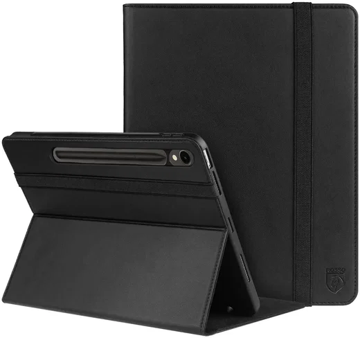 Rosso Element Samsung Galaxy Tab S9 FE Plus Hoes Book Case Zwart afbeelding 1