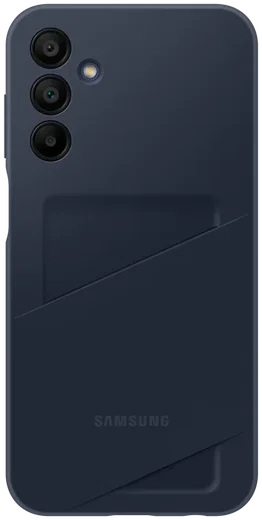 Origineel Samsung Galaxy A15 Hoesje Card Slot Cover Blauw Zwart afbeelding 1