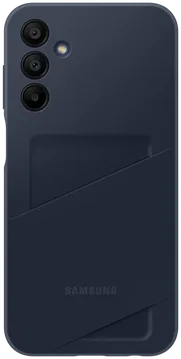 Origineel Samsung Galaxy A15 Hoesje Card Slot Cover Blauw Zwart