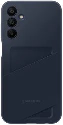 Origineel Samsung Galaxy A15 Hoesje Card Slot Cover Blauw Zwart afbeelding