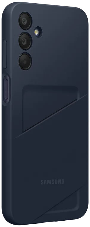Origineel Samsung Galaxy A15 Hoesje Card Slot Cover Blauw Zwart afbeelding 2