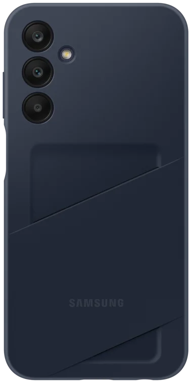 Origineel Samsung Galaxy A25 Hoesje Card Slot Cover Blauw / Zwart afbeelding 1