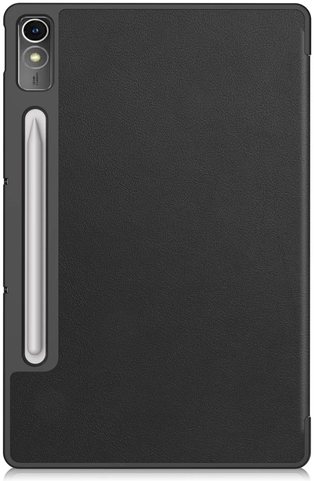 Lenovo Tab P12 Hoes Tri-Fold Book Case met Standaard Zwart afbeelding 12