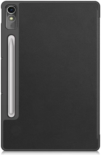 Lenovo Tab P12 Hoes Tri-Fold Book Case met Standaard Zwart afbeelding 12