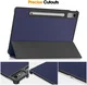 Lenovo Tab P12 Hoes Tri-Fold Book Case met Standaard Blauw afbeelding 10
