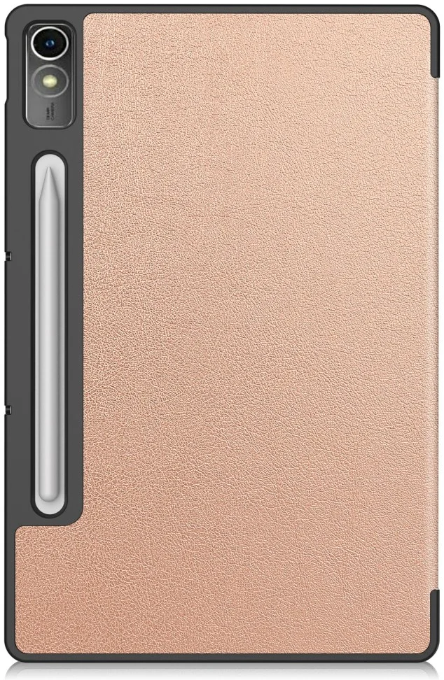 Lenovo Tab P12 Hoes Tri-Fold Book Case met Standaard Roze Goud afbeelding 12