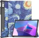 Lenovo Tab P12 Hoes Tri-Fold Book Case met Standaard Sterren Nacht