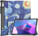 Lenovo Tab P12 Hoes Tri-Fold Book Case met Standaard Sterren Nacht