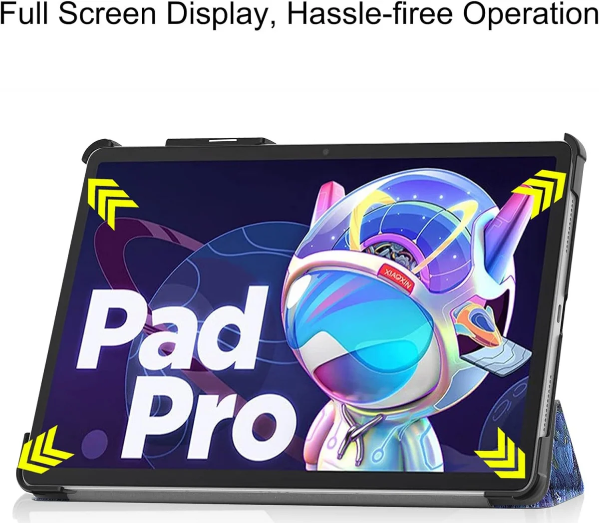 Lenovo Tab P12 Hoes Tri-Fold Book Case met Standaard Sterren Nacht afbeelding 8
