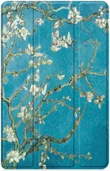 Lenovo Tab P12 Hoes Tri-Fold Book Case met Standaard Blossom afbeelding