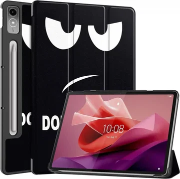 Lenovo Tab P12 Hoes Tri-Fold Book Case met Standaard Don't Touch Me