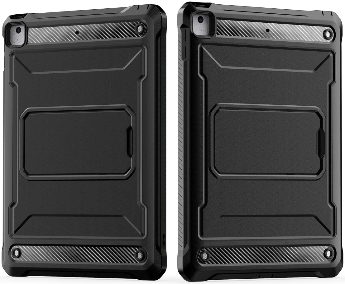 iPad 9.7 (2017/2018)/Air 2 Hoes Screen Protector en Standaard Zwart afbeelding 2