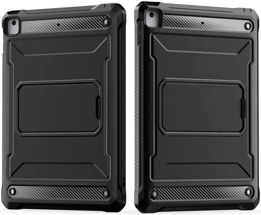 iPad 9.7 (2017/2018)/Air 2 Hoes Screen Protector en Standaard Zwart afbeelding 2