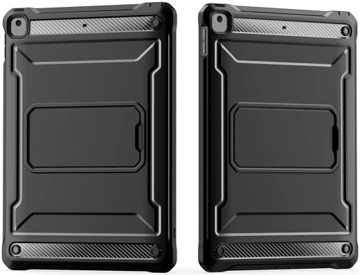 Apple iPad 10.2 Hoes met Screen Protector en Standaard Zwart afbeelding 2