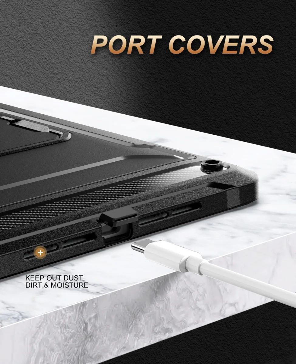 Apple iPad 10.2 Hoes met Screen Protector en Standaard Zwart afbeelding 6