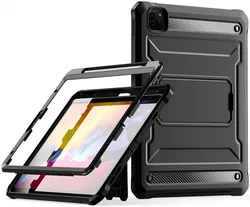 Apple iPad Pro 11 Hoes met Screen Protector en Standaard Zwart afbeelding