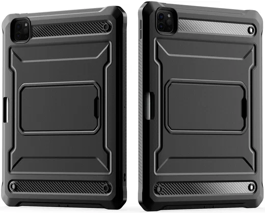 Apple iPad Pro 11 Hoes met Screen Protector en Standaard Zwart afbeelding 2