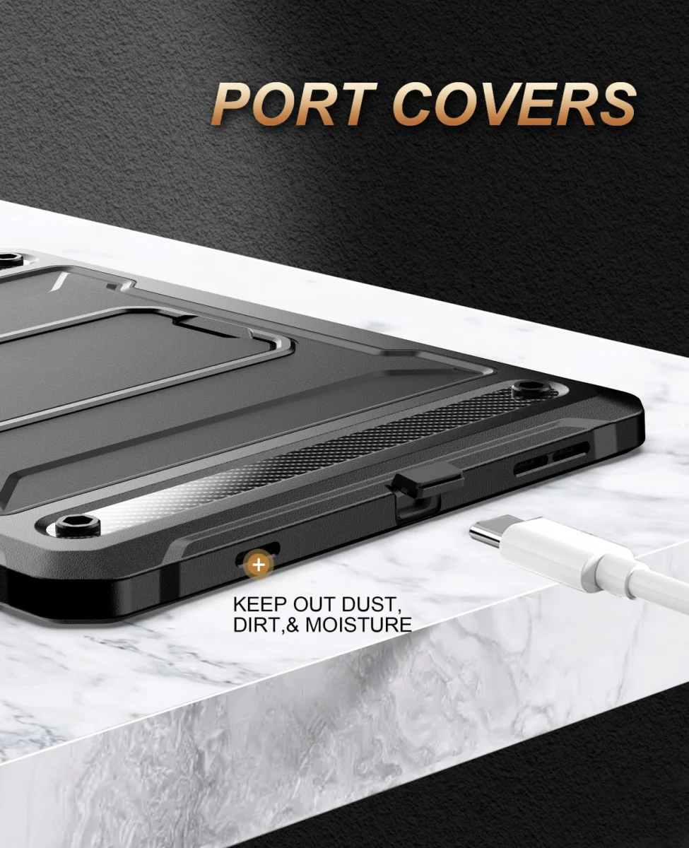 Apple iPad Pro 11 Hoes met Screen Protector en Standaard Zwart afbeelding 6