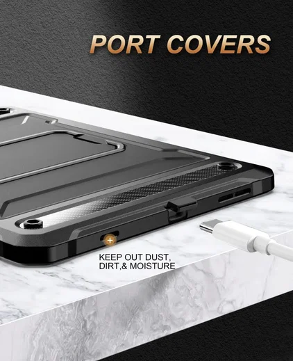 Apple iPad Pro 11 Hoes met Screen Protector en Standaard Zwart afbeelding 6