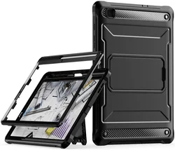 Samsung Galaxy Tab S6 Lite Hoes Screen Protector en Standaard Zwart afbeelding