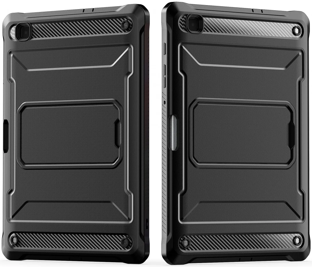 Samsung Galaxy Tab S6 Lite Hoes Screen Protector en Standaard Zwart afbeelding 2