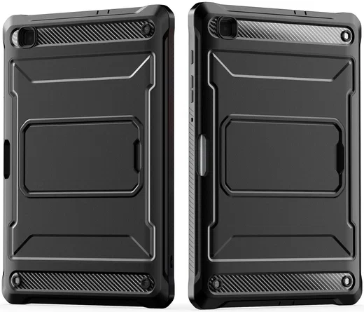 Samsung Galaxy Tab S6 Lite Hoes Screen Protector en Standaard Zwart afbeelding 2