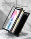 Samsung Galaxy Tab S6 Lite Hoes Screen Protector en Standaard Zwart afbeelding 3