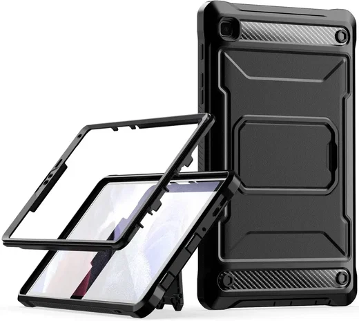 Samsung Galaxy Tab A7 Lite Hoes Screen Protector en Standaard Zwart afbeelding 1