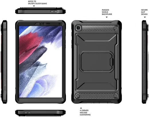 Samsung Galaxy Tab A7 Lite Hoes Screen Protector en Standaard Zwart afbeelding 8