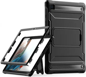 Samsung Galaxy Tab A8 Hoes met Screen Protector en Standaard Zwart